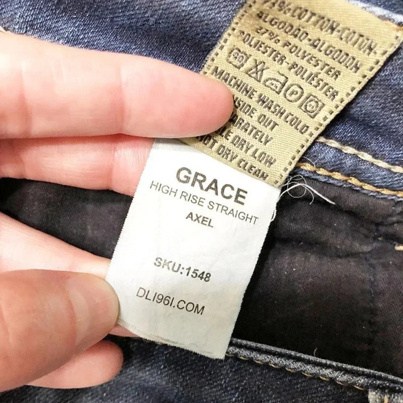 DL1961 Grace High Rise Straight Jeans, Size 26 - Picture 8 of 8